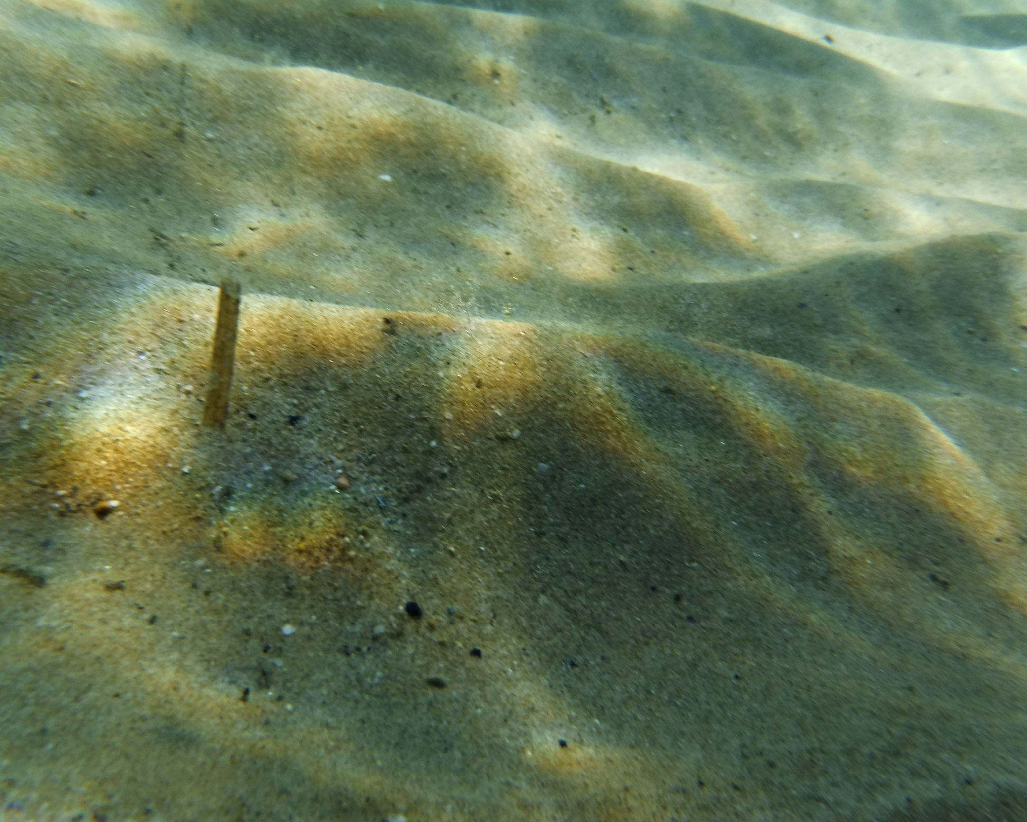 rainbow underwater sand waves