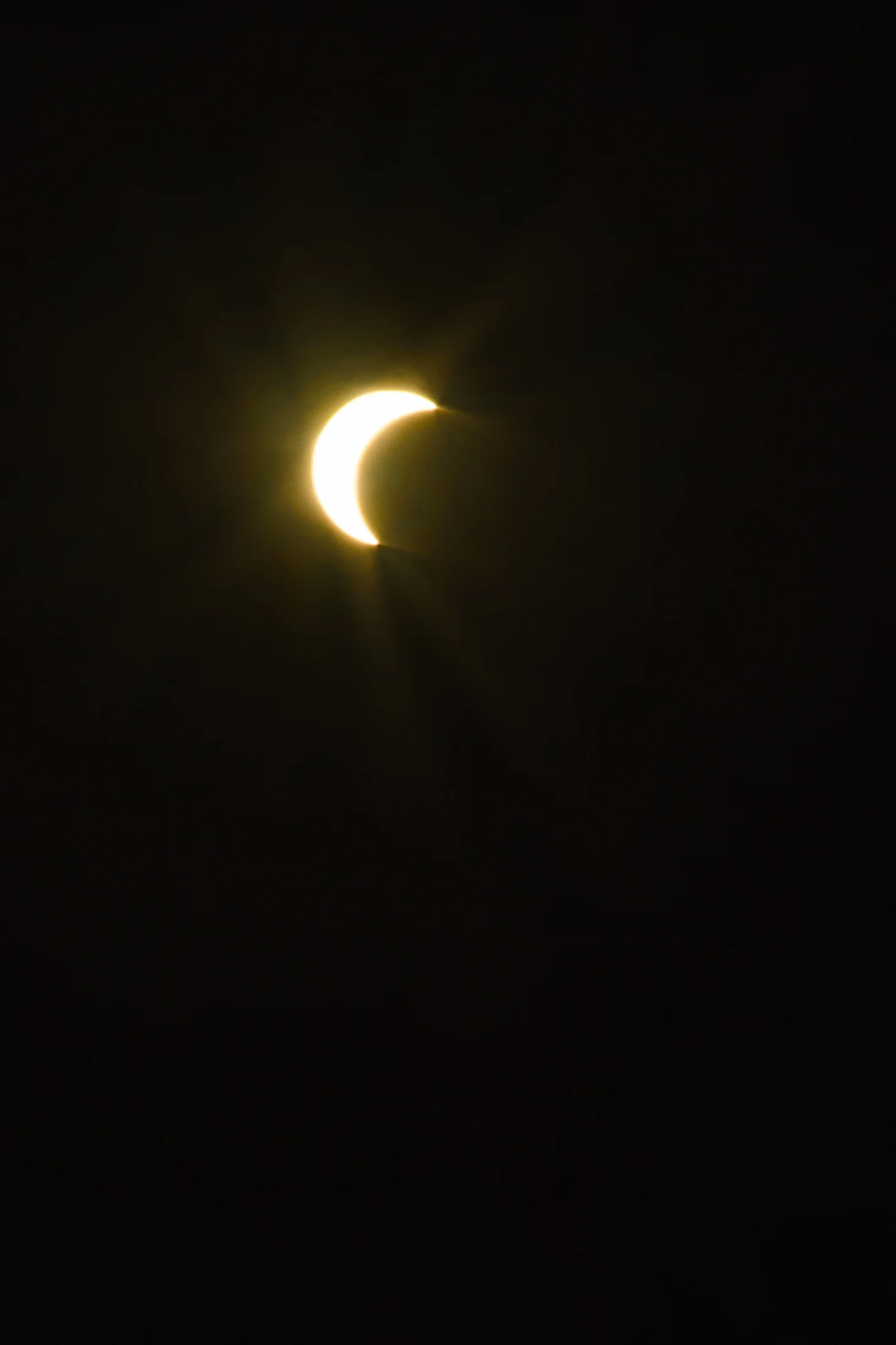 the eclipsed sun captured in close detail