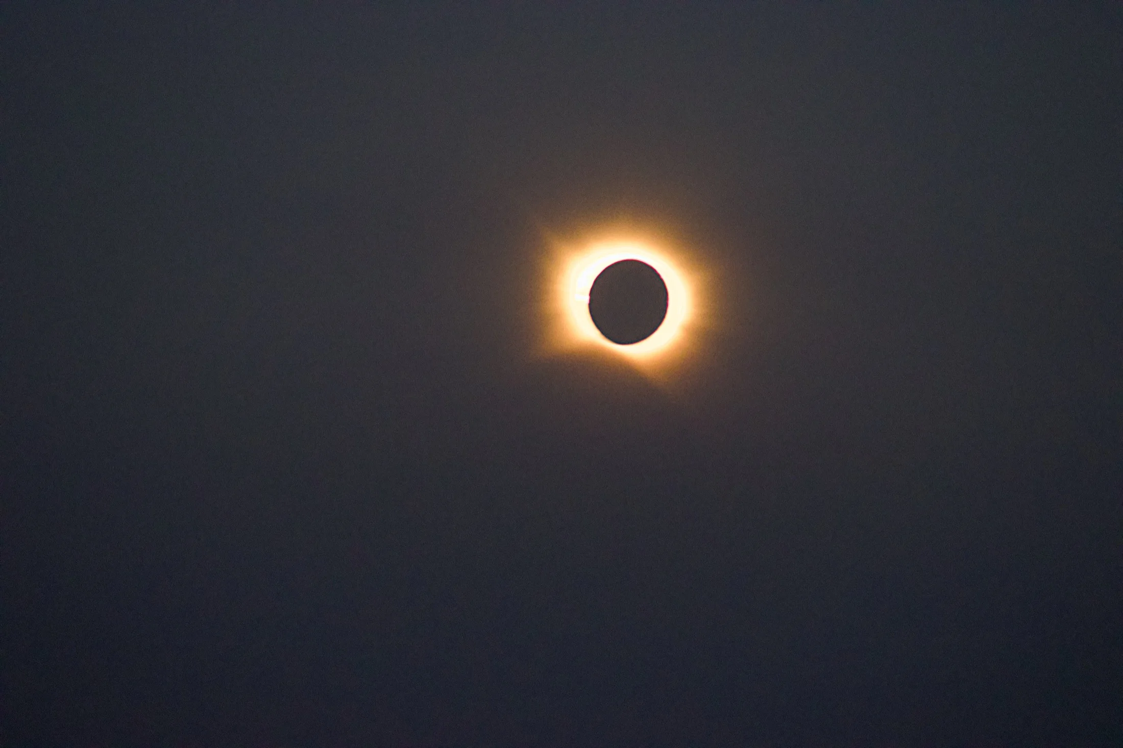 close-up of the eclipsed sun, Tarragona