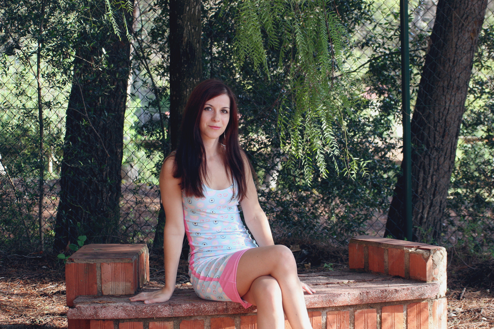 Eyes on fruit dress