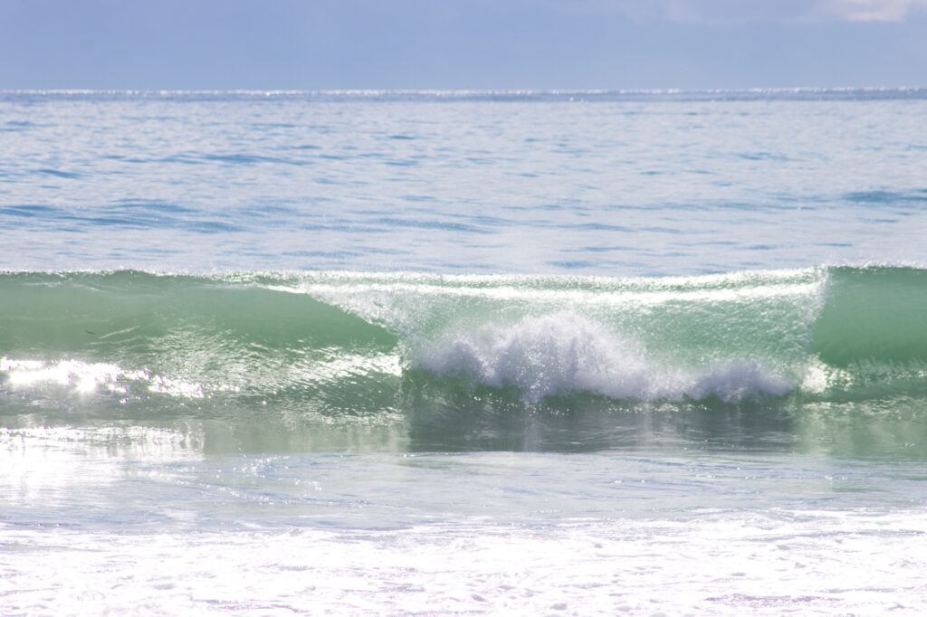 glassy broken wave