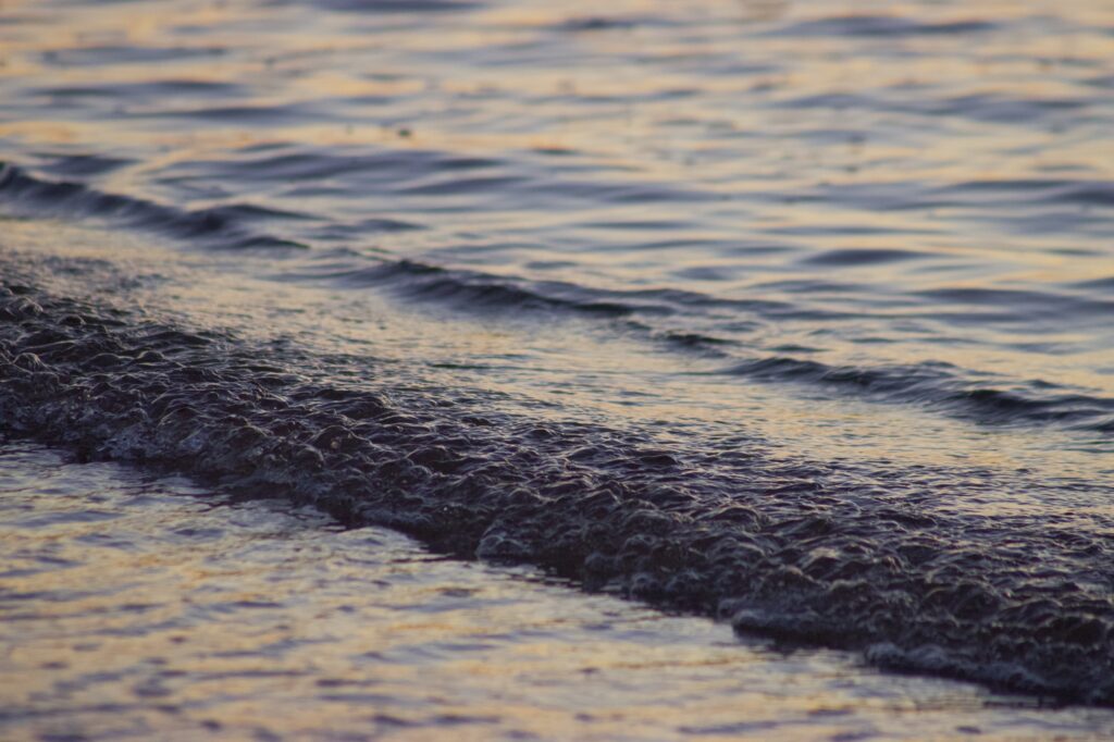 dark texture seashore