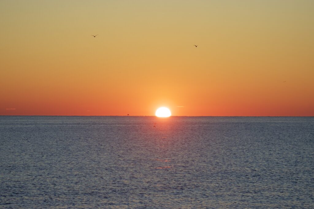 classic sunrise seascape