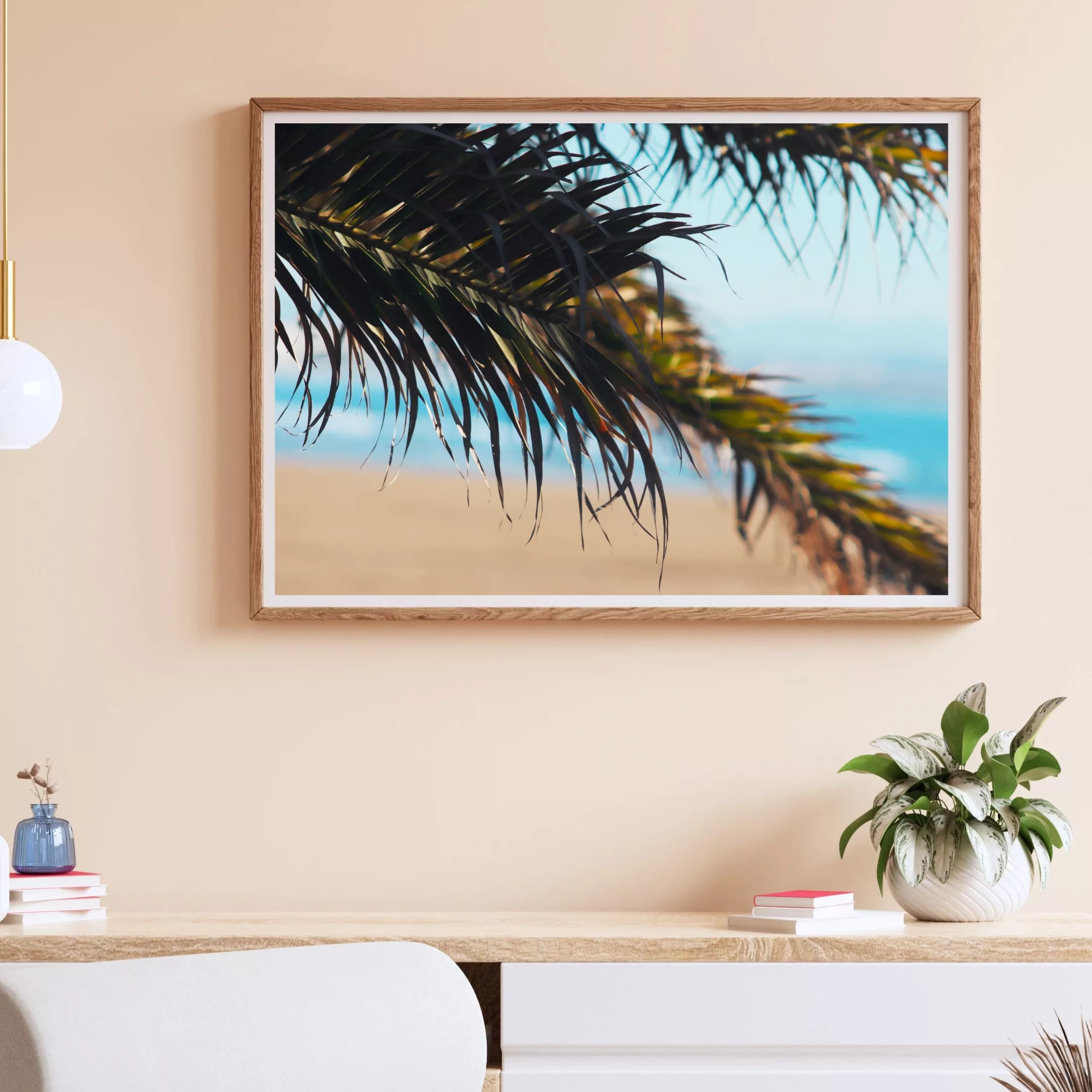 Palm beach ocean photo print ~ beach vibes