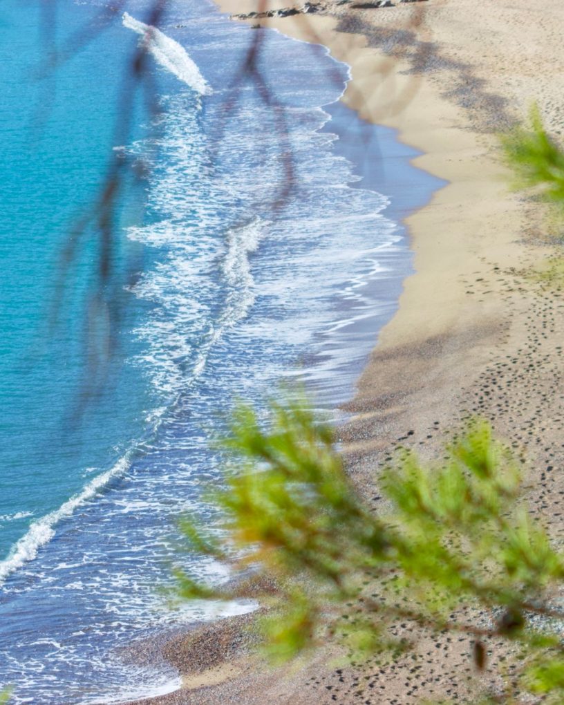 A peaceful walk by the beach